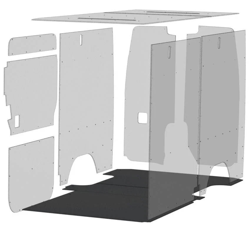 122-123-6441 – LEGEND FLEET Cargo Area Liner, Black Direct Fit Flat Edges Rubber Non-Skid